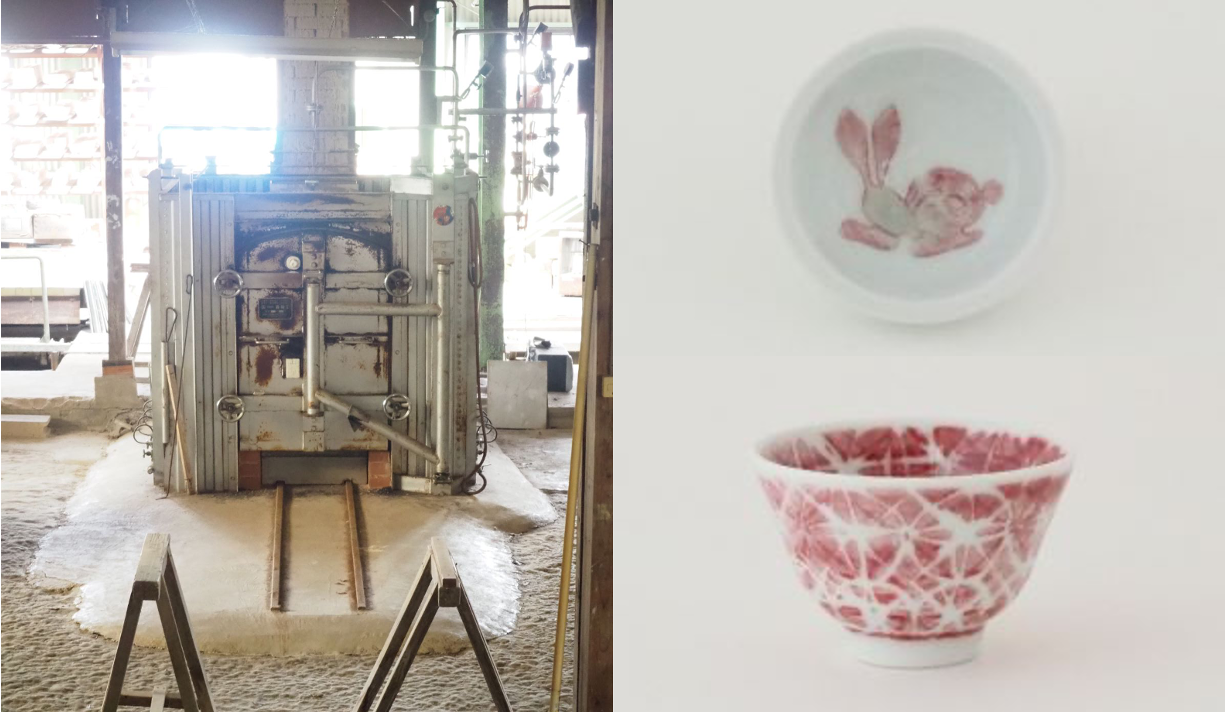 伝統技法を継承し、オリジナルの作品を制作する窯元見学（絵付け体験