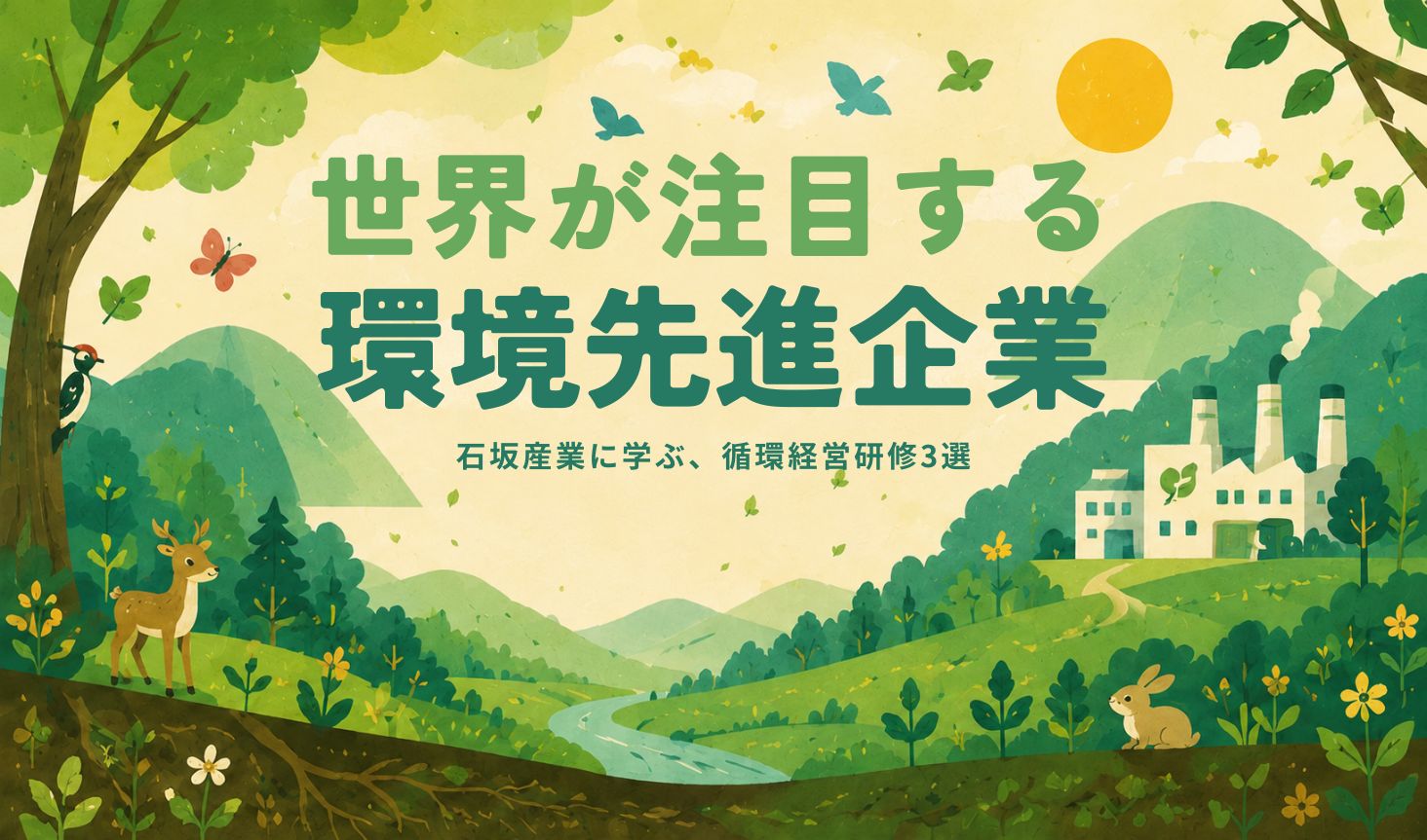 世界が注目する環境先進企業・石坂産業に学ぶ！次世代の組織づくりとサーキュラーエコノミーの本質を体感する研修プラン3選